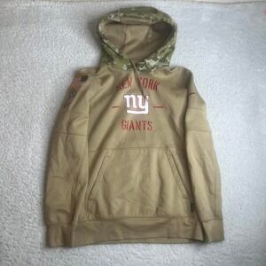 New York giants men's nfl on field salute to service hoodie camo brown nfl‎ S